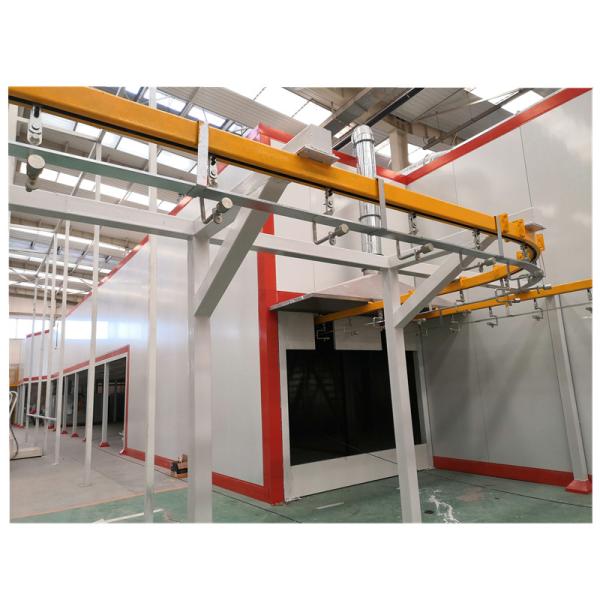 Pintura do pó do aquecimento de gás natural de ABD Horizontal Powder Coating Line