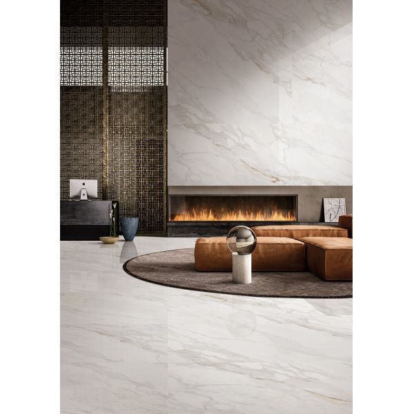 Super White Texture Non Slip Indoor Tiles Soft Light Fish Maw Gold Room Floor Tiles