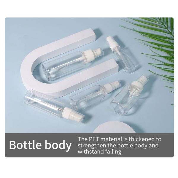 Botellas cosméticas de plástico personalizadas Botella de crema facial ovalada Embalaje vacío