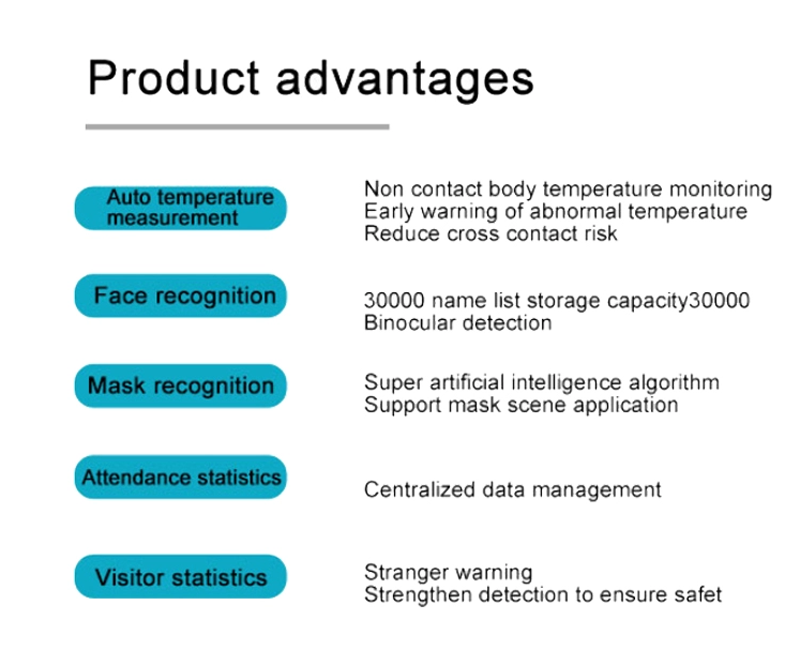 Чувствительность дюйма 0-99 термометра 8 распознавания лиц цифров АИ ультракрасное регулируемая