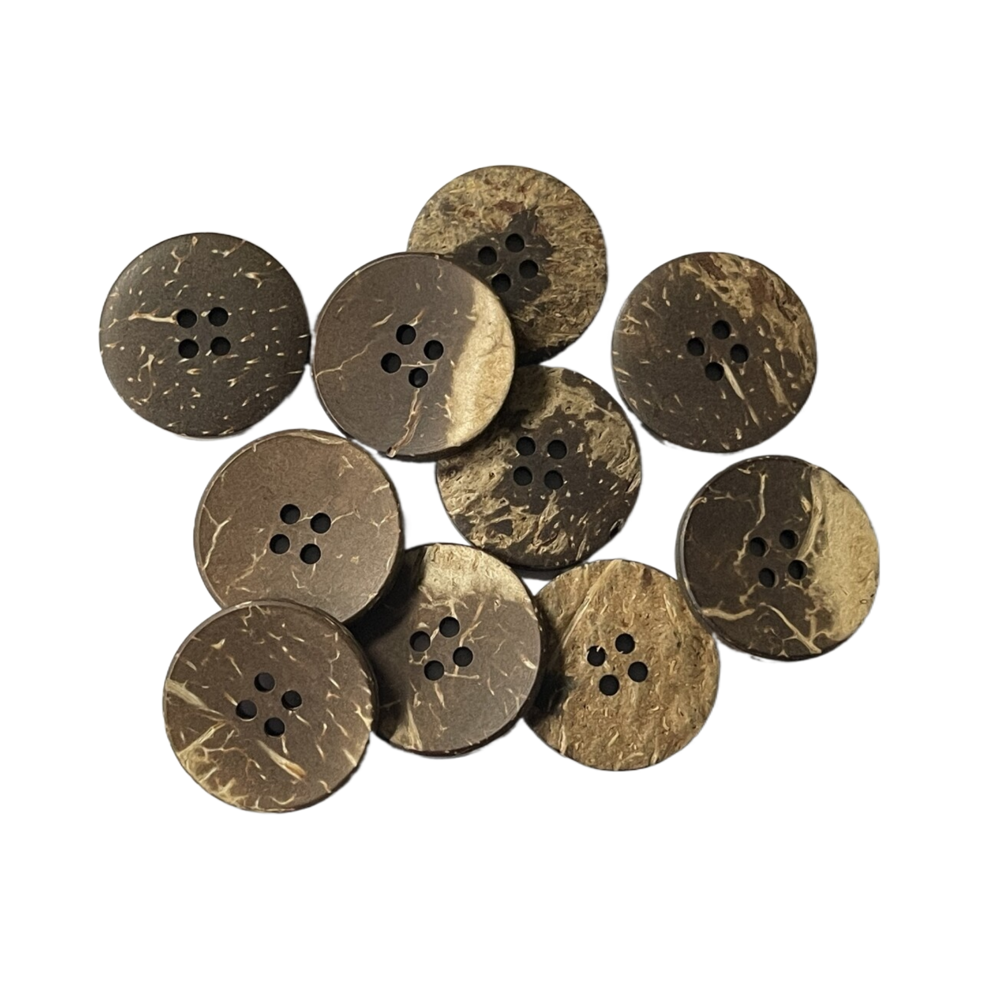 El coco natural del ODM abotona 4 la ronda del agujero 38L forma de moda