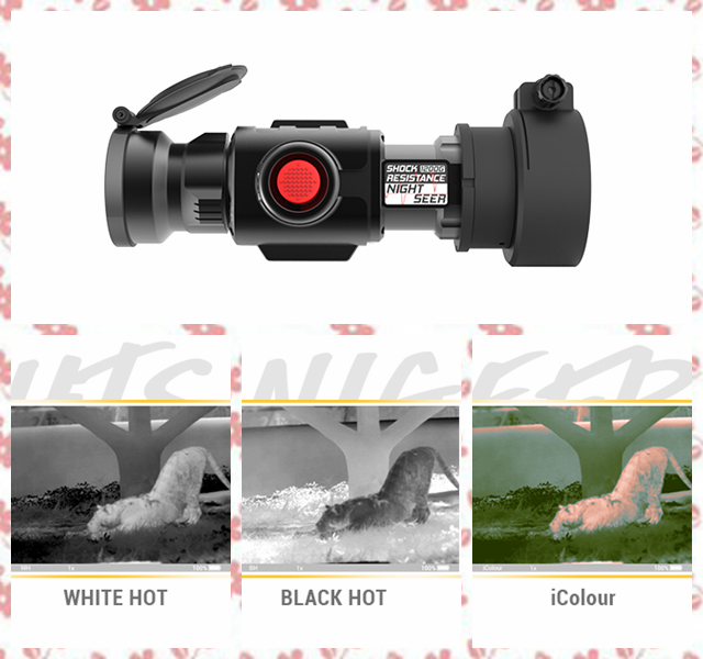 Compact Thermal Clip On , Lightweight 5 Hours Standby Day Night Thermal Scope