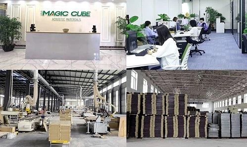 Modern Strip Acoustic Slat Panels Sound Absorbing Wall Panels Sustainable