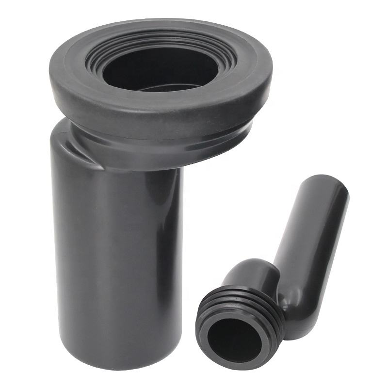 High-Quality Black Polypropylene Toilet Waste Tank Pipe, Modern Bathroom