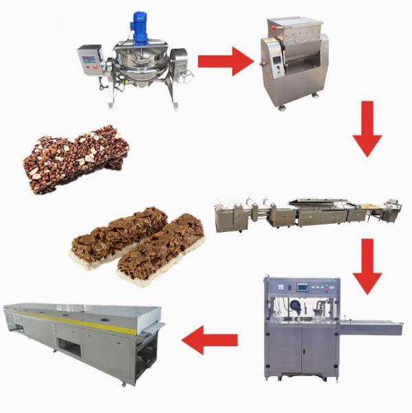 Barra de acero inoxidable automática del cereal que hace que los bocados del rectángulo de la máquina forman