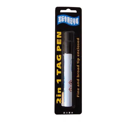 225*55mm Black Cattle Tag Marker Pen For TPU Ear Tag Permanent