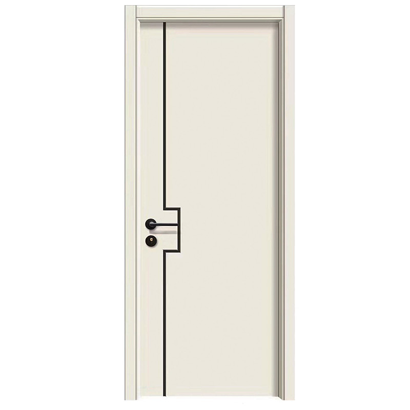 Panting Technology Wholesale Price Hollow Double Wpc Doors Size Custom Interior Door Israel for Bedroom with Smart Lock