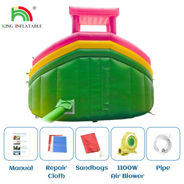 Commercial Inflatable Water Slides with Pool Double Lane Water Slides Inflatable for Kids and Adults