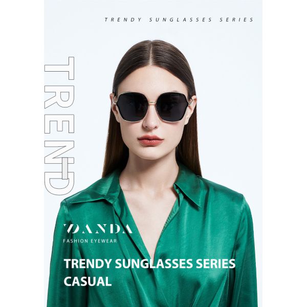 Предохранение от глаза рамки металла солнечных очков ацетата квадрата слишком большое поляризовыванное