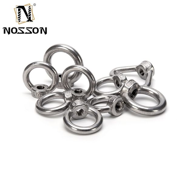 Stainless Steel 304 Forged Ring Shape Eye Nut Galvanized Polish M8 M27 Lifting Sizes M10 M12 M14 M16 M18 M20 M24 M27 A2-70 Grade