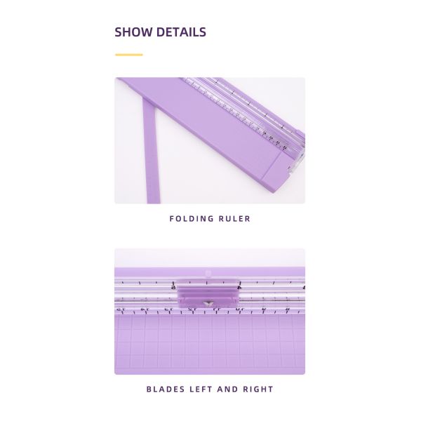 2022 Custom Cartoon A5 Mini Paper Trimmer 135g Desktop Cutter com design leve