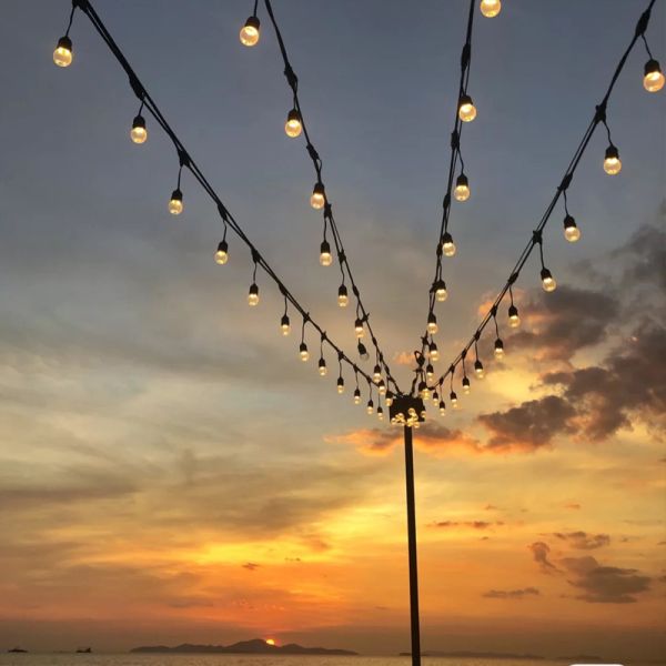 LED Solar String Light With IP45 Waterproof for Outdoor Decorative