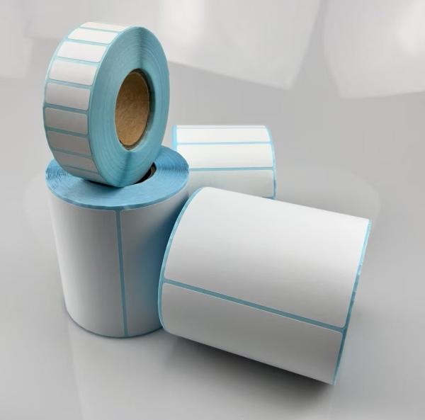 Direct Thermal Sticker DT Sticker for Barcode Printing with blue glassine liner
