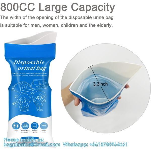 Urine Bags, Pack Camping Pee Bags, Disposable Urinal Bag, Travel Urinal Bag, Toilet Traffic Jam Emergency Portable
