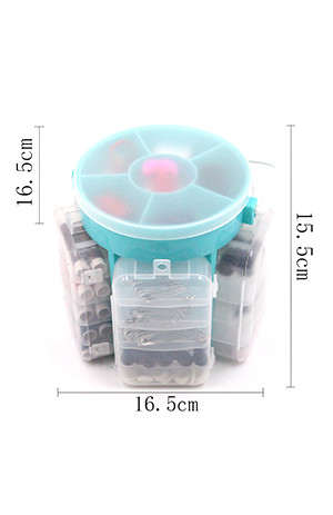 kit de costura de caja diy conjunto de 210 PCS Cesta de plástico de gran tamaño Kit de costura para el hogar Aguja y herramientas de hilo