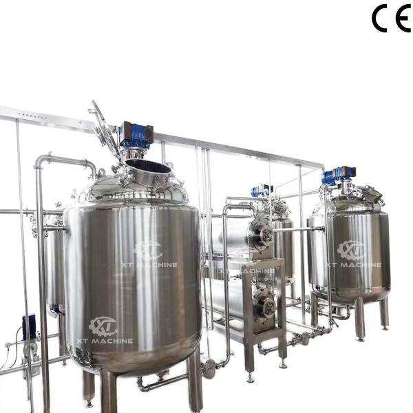 Mixing Function 1000L Volume Sauce Peanut Butter Tahini Blending Tank