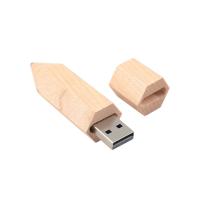 Pneau en bois d'érable en forme de clé mémoire USB Impression ou gravure de logo personnalisé
