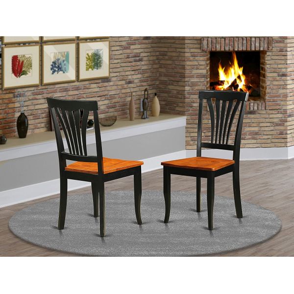 Customizable Size Wooden Dining Room Chairs Black Hardwood Frame Eco - Friendly