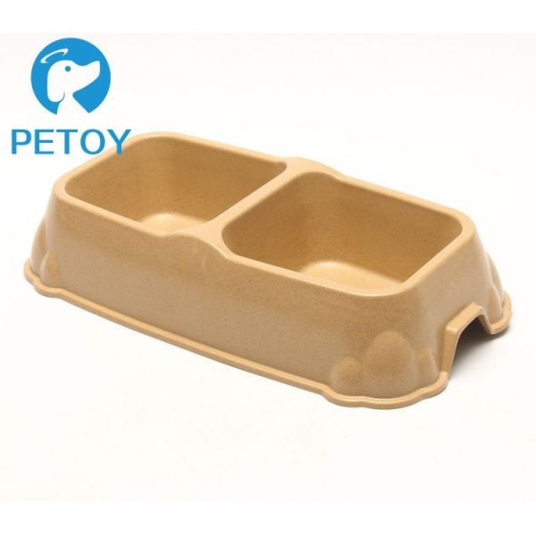 Commercial Double Bamboo Dog Feeder Customized Size Long Service Life