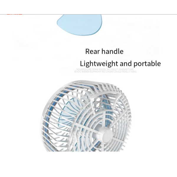Protable Mini Small Popular Rechargeable Hand Fan With LED Light and Adjustable Speed