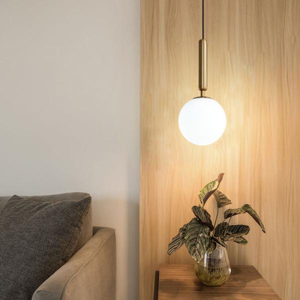 Modern Pendant light Simple Acrylic Ball Bedside Hanging light Round Ball Global Pendant Lamp(WH-GP-38)