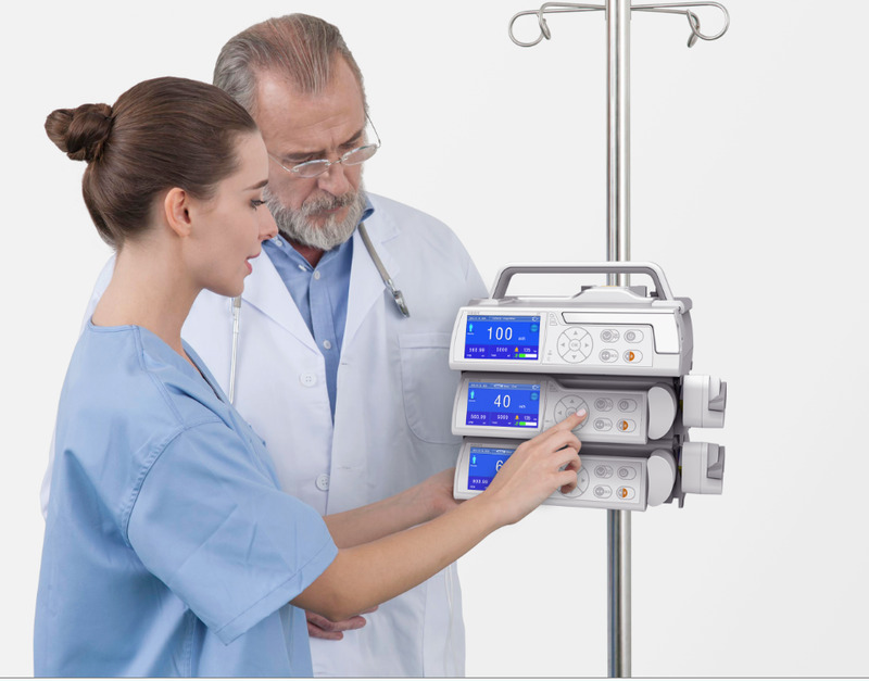 Metal Infusion Pump With Build In Battery High End Infusion Pump
