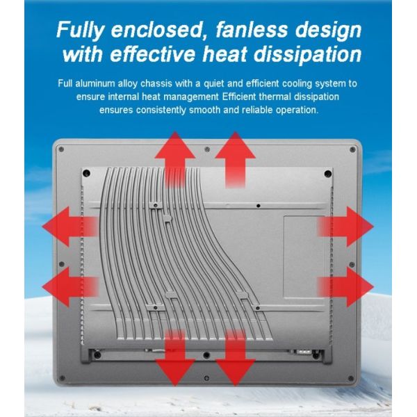 21.5-inch Embedded Industrial TouchScreen Panel PC HMI Panel PC IP65 Waterproof Lcd Monitor