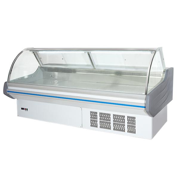 Construit dans le compresseur Flip Cover Cuisiné stockage de nourriture réfrigérateur affichage congélateur