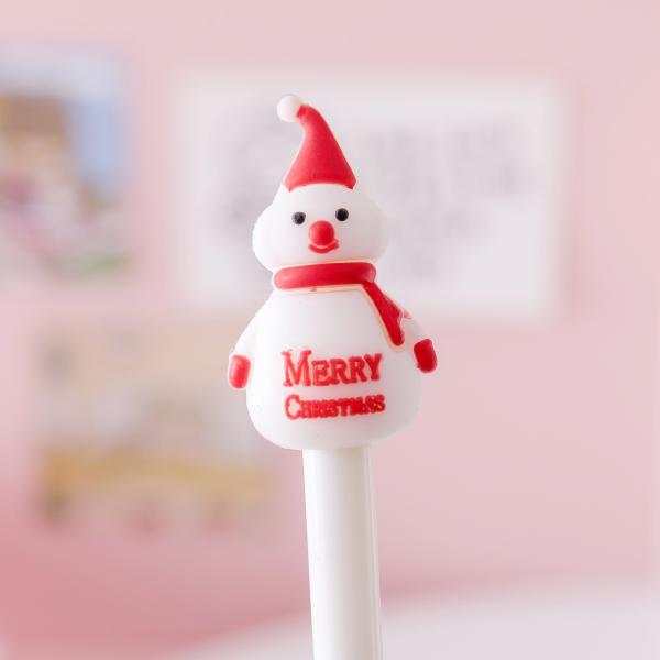 Christmas Creative Gel Ink Pen 0.5mm Santa Claus Snowman Tree Black Gel Ink Pen