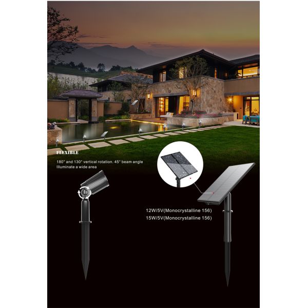 Six Heads IP66 LED Solar Pathway Lights 6500K For Outdoor Garden Walkway