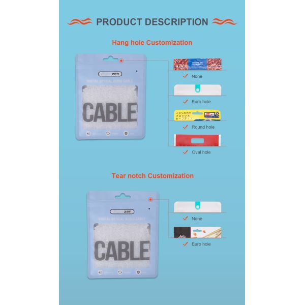 7.87x6.30 inch Paper Plastic Composite Bag Electronic Product Three Side Sealing Bag