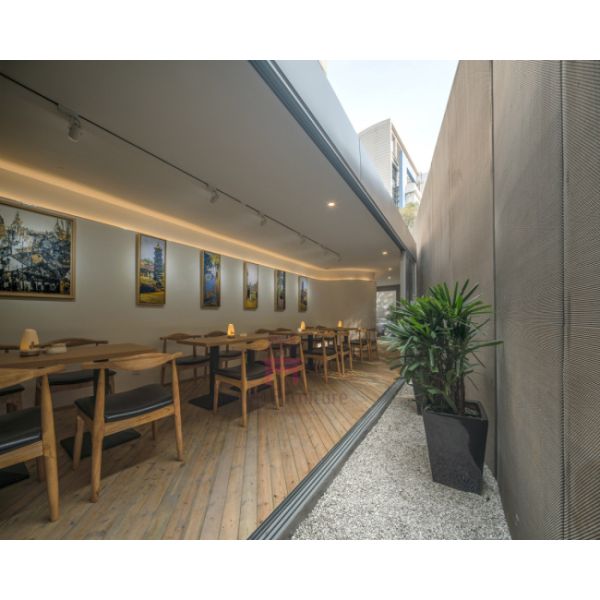 Comfortable Commerical Wood And Upholstered Dining Chairs With Custom Color