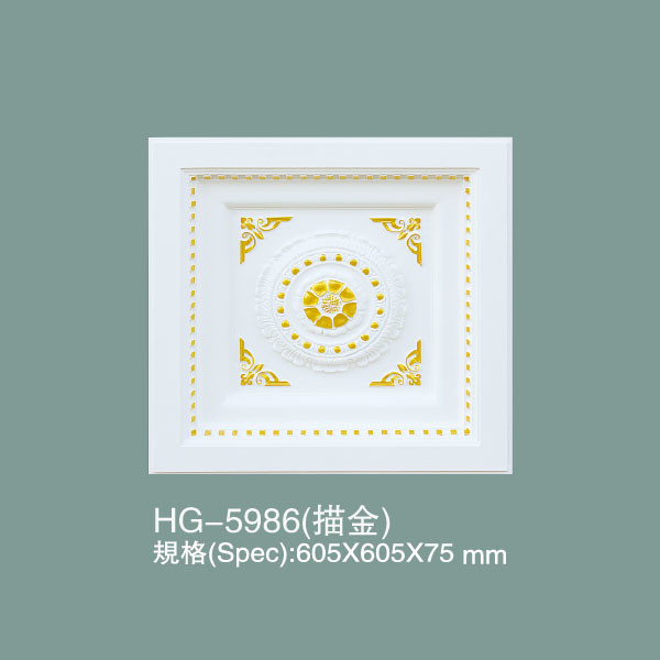 Tejas de techo decorativas de PU HG-5986