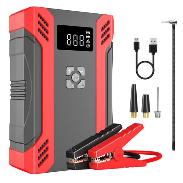 2000A Peak Portable Jump Starter Car Battery Jump Starter With 150PSI Air Compressor