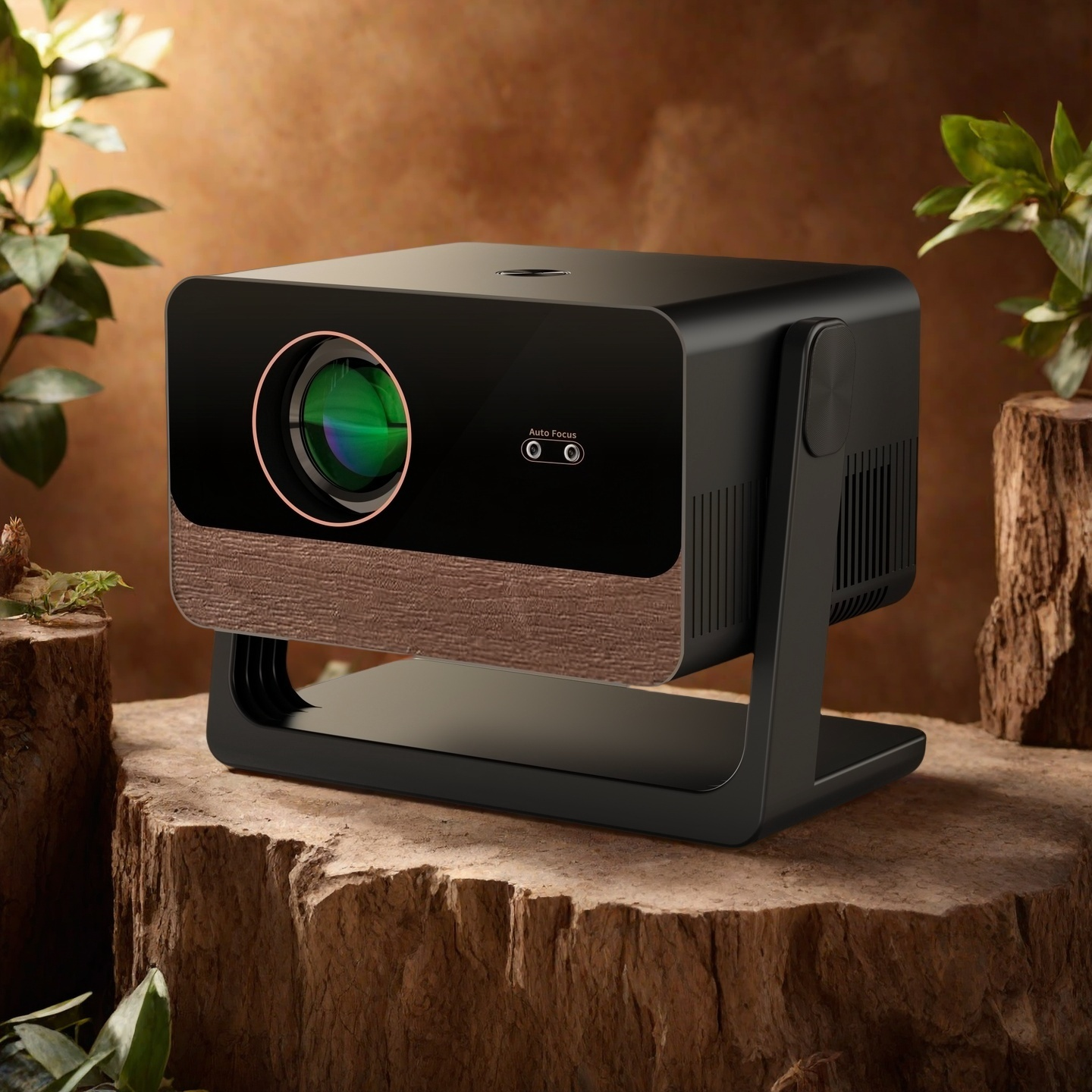 H5 Black Dust Free Home Cinema Projector Full HD Android TV Projector