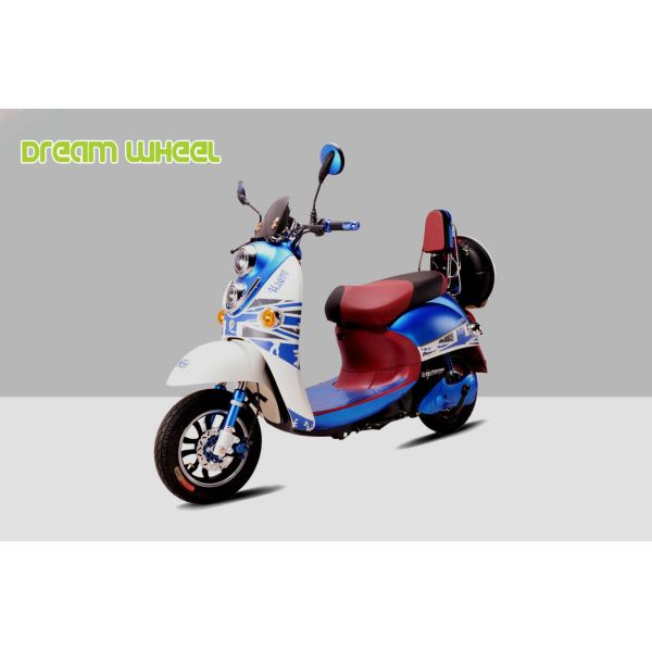 Pedal Assisted Scooter 500W 60V Dc Hub Motor , Two Wheeled Moped Electric Scooter