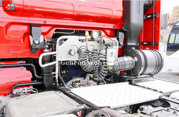 Left Hand Driving 6×6 380hp Tractor Prime Mover Truck Head