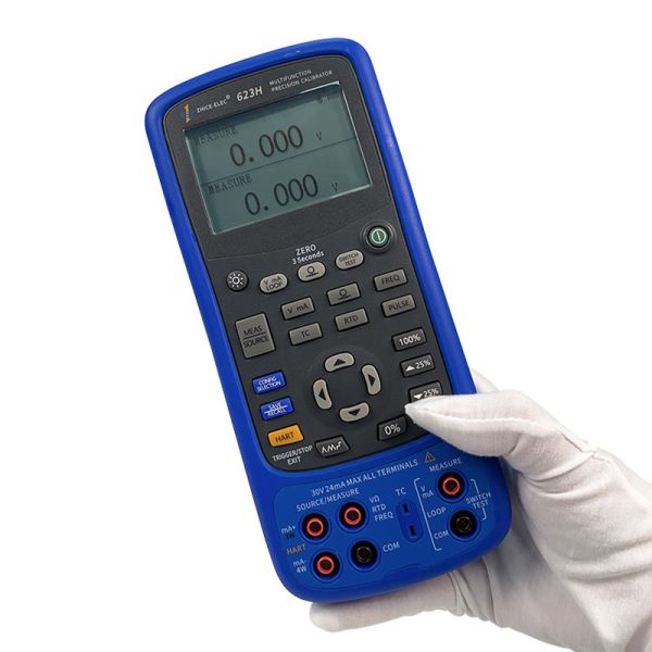24V Loop Power Multifunction Process Calibrator with 0.01% Accuracy Signal Generator