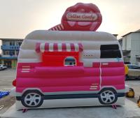 pequeño ventilador animoso del castillo del coche inflable de la gorila de los niños del PVC de 0.55m m