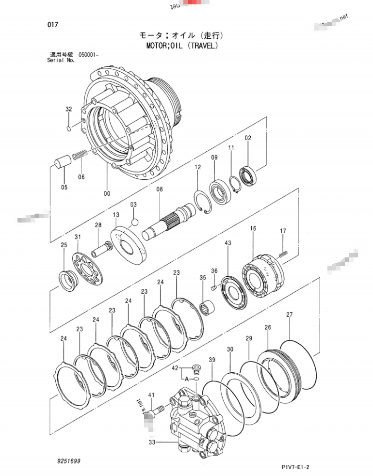 Цилиндровый блок ЗС330 мотора перемещения частей конечной передачи экскаватора Хитачи