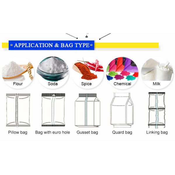 Gusset Bag Automatic Powder Filling Machine Doypack Stand Up Bag Pharmaceutical