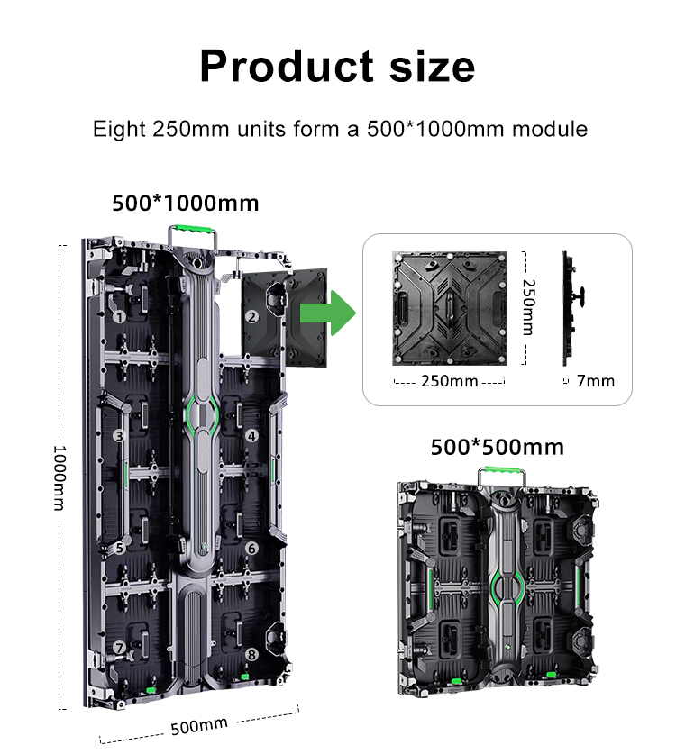 Наружный арендный светодиодный дисплей P4.81 Full Color HD Led Video Wall Screen