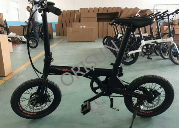 Front Hub Brushless Folding Electric Bike / Bicycle 16 Inch 36V 5.2Ah