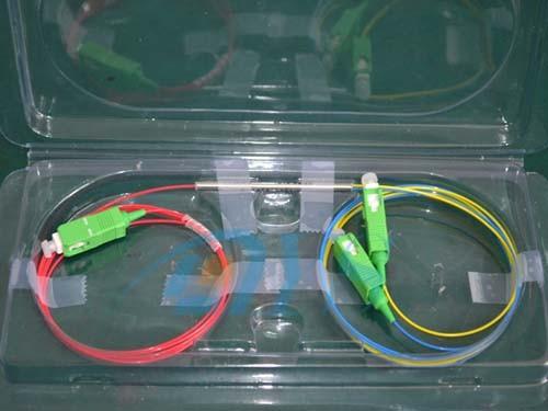1 × 2 PLC APC Optical Fiber Splitter high stability and high reliability