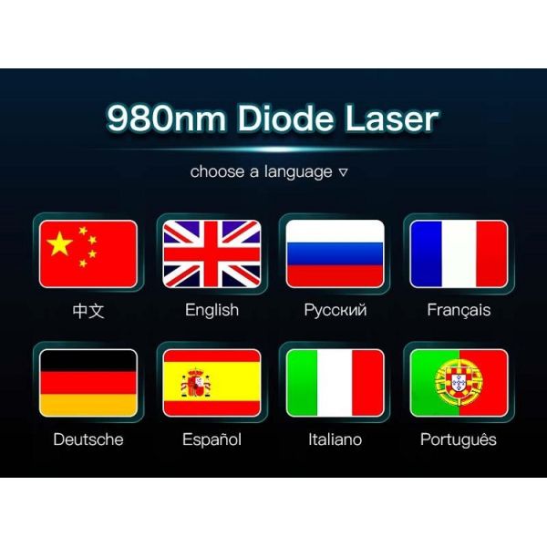 spider veins vascular vein removal nail fungus 980nm diode laser therapy machine for toe nail fungus treatment