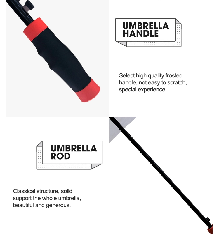 190T Nylon Double Layers Windproof Golf Umbrella 59 Inch Large Arc