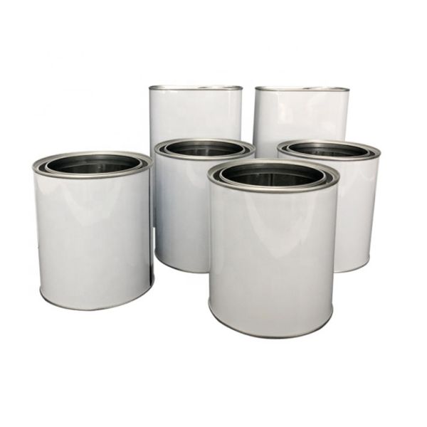 Белые жестяные коробки краски металла 1L 4L для химиката