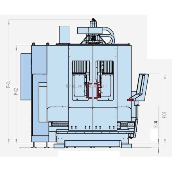 5 Axis Metal CNC Milling Machine Fanuc Machining Center with 1400 kg Max. Table Load