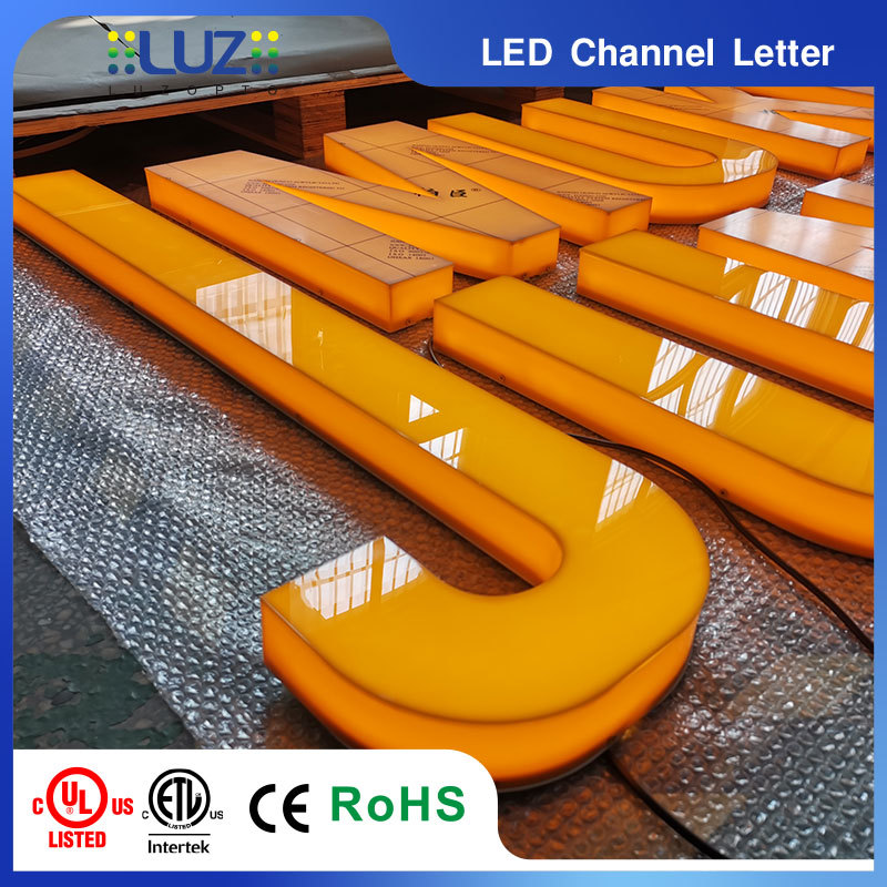 Custom 3D Acrylic LED Channel Letters | Front & Side Illuminated Outdoor