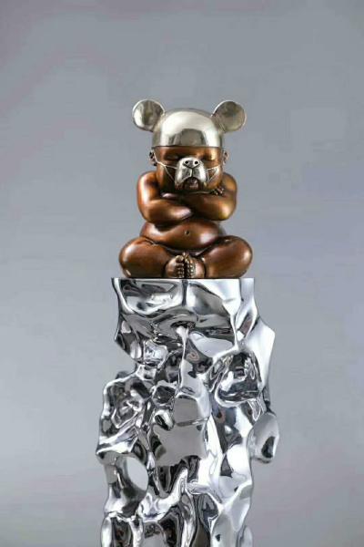 stainless steel sculpture for artist ,mirror finish ,China stainless steel Sculpture supplier
